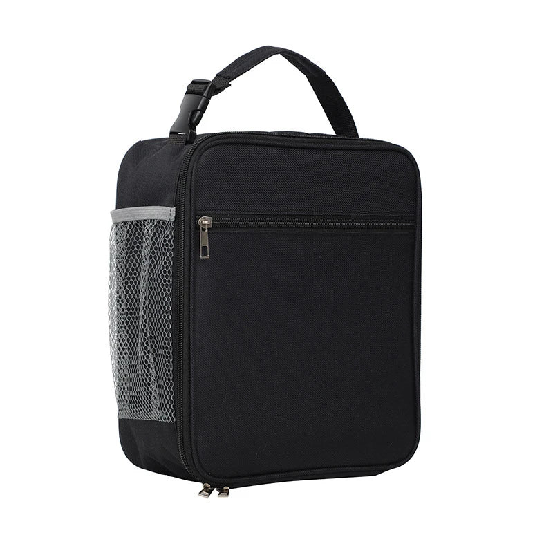 Insulated Lunch Bag with Side Mesh Pocket 6.3L Portable Lunch Box Waterresistant Leakproof Cool Bag for Outdoor Beach Bento Pack