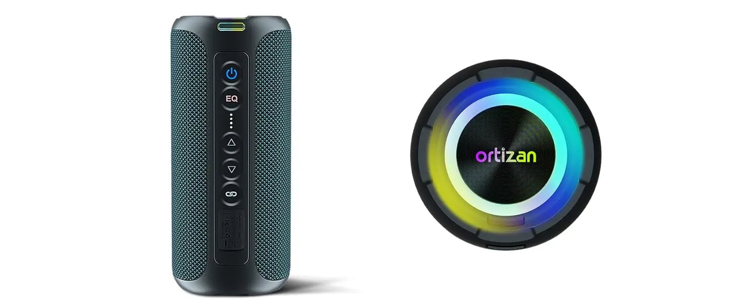 Ortizan 40W Portable Bluetooth Speaker — IPX7 Waterproof, Bass Subwoofer, TF/AUX/TWS