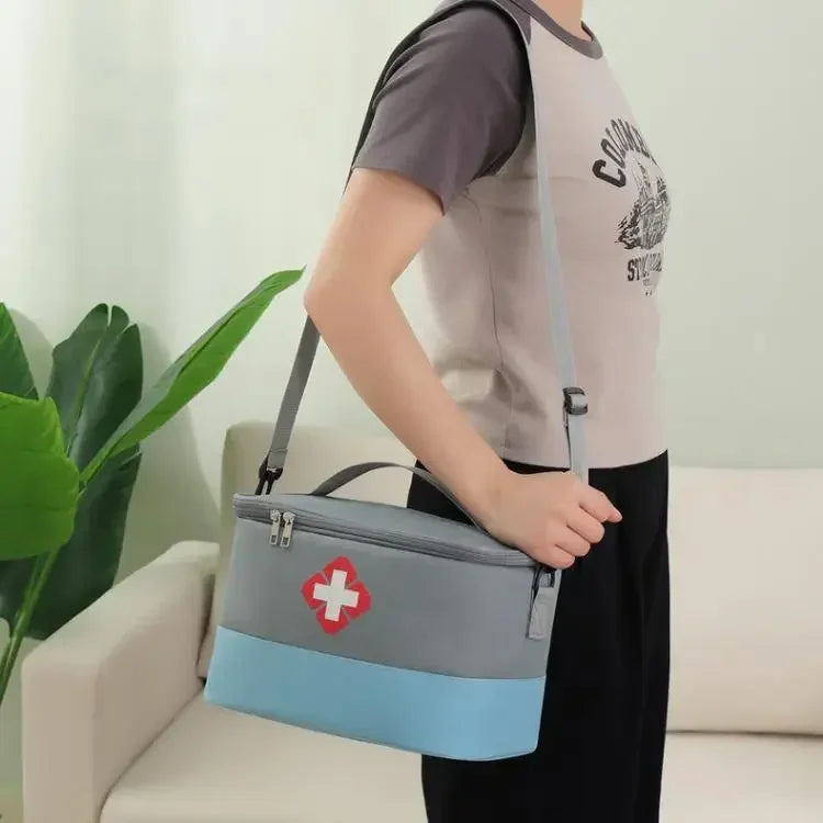 Portable Emergency Medical Kit Storage Bag – Oxford Cloth, Waterproof, Multi-Compartment Organizer | Style A & B | S, M, L