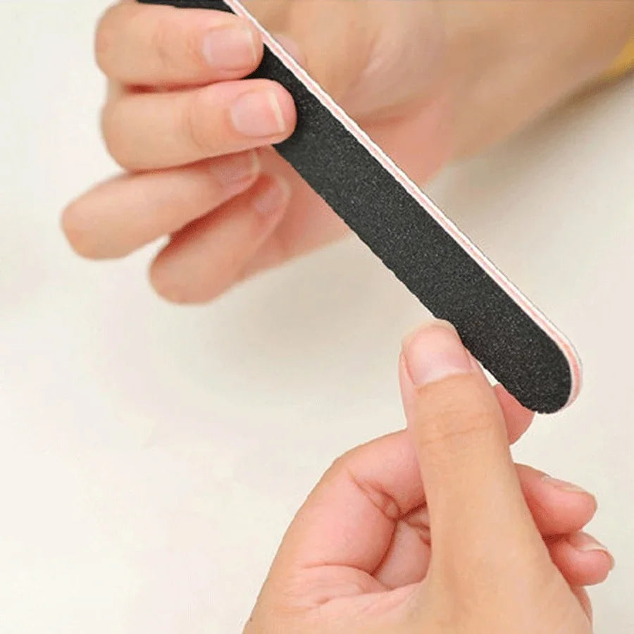 5-Pack Emery Board Nail Files — Double-Sided Manicure Set