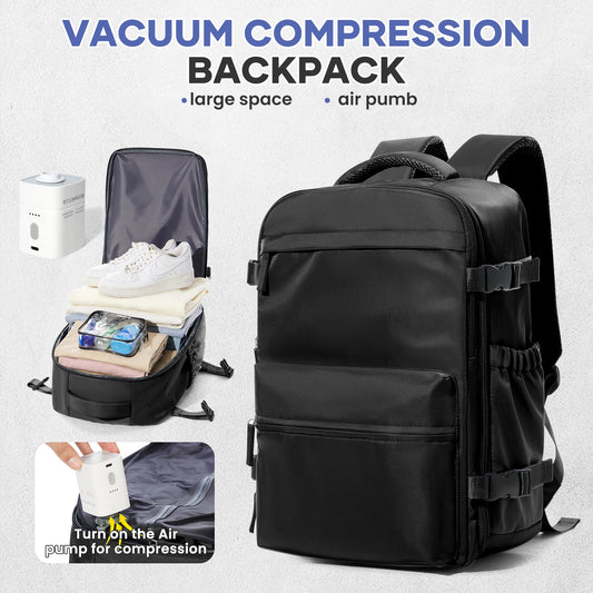 Vacuum Compression Travel Backpack | Expandable 20–35L Laptop Bag for Men & Women | 4 Colors