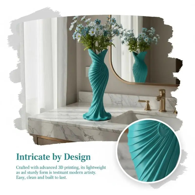 Dress-Shaped Sculptural Decorative Vase