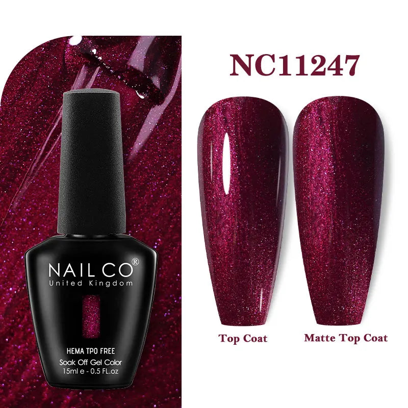 NAILCO Gel Nail Polish – HEMA-Free Soak-Off UV/LED Gel | 15ml | 333 Colors