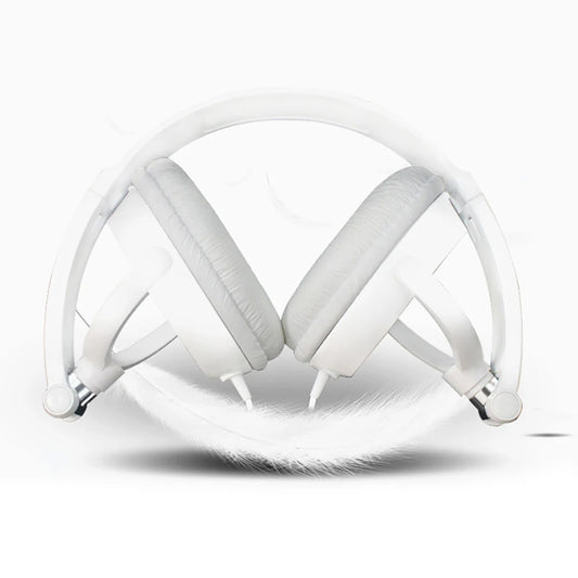 WYMECT Wired Foldable Headphones | 3.5mm Bass Stereo | Adjustable | With & Without Mic | PC, MP3 & Mobile | White, Red & Black