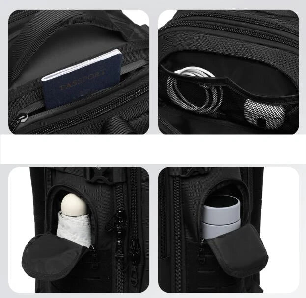 Large Capacity Waterproof Travel Backpack | Men's Outdoor Multi-Function Weekend Bag
