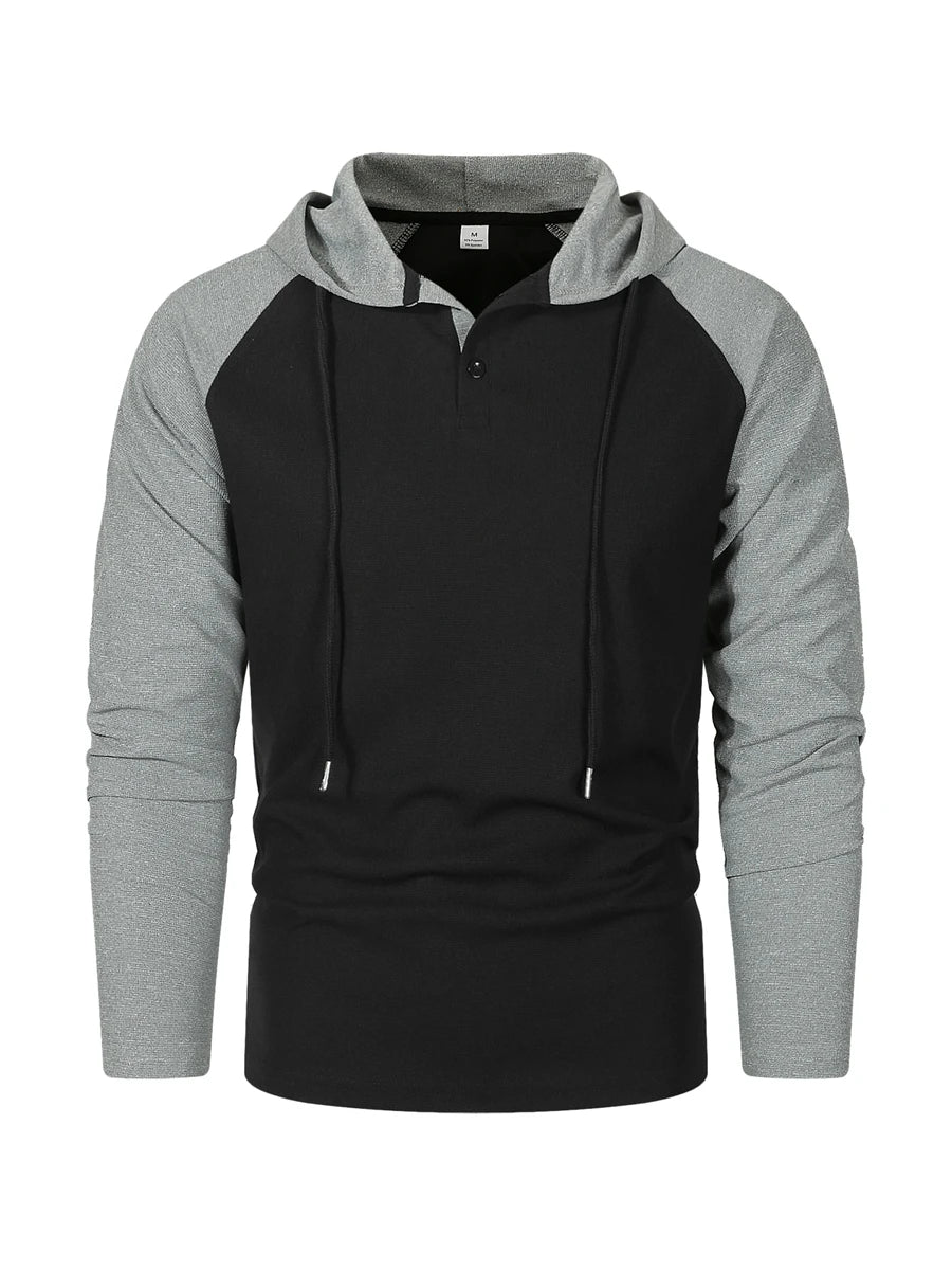 Men's Hoodie Hooded Color Block Pocket Sports & Outdoor Streetwear Cool Casual Spring & Fall Clothing Apparel Hoodies Sweatshirt