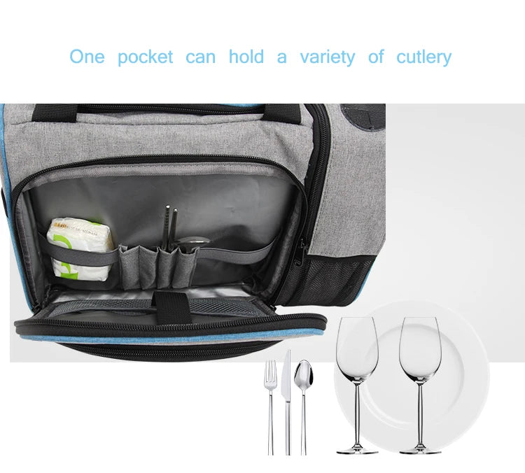 Insulated Lunch Bag — Waterproof Thermal Food Container with Adjustable Shoulder Strap