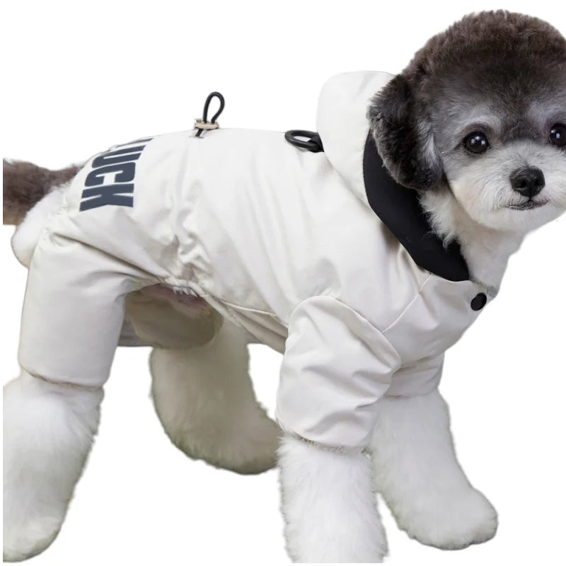 Waterproof Pet Jumpsuits Winter Fleece Dog Clothes Coat with D-ring For Small Dogs Yorkshire Bichon Puppy Clothing ropa perro