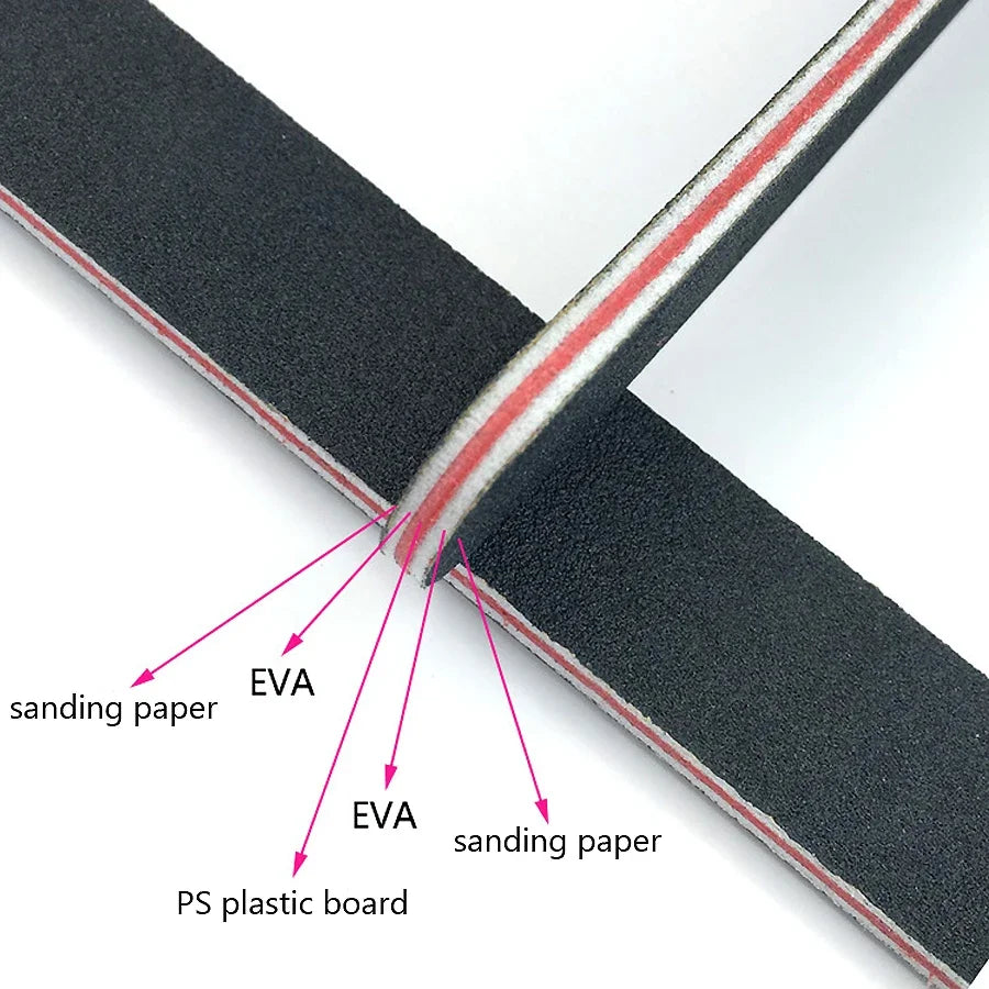 5-Pack Emery Board Nail Files — Double-Sided Manicure Set