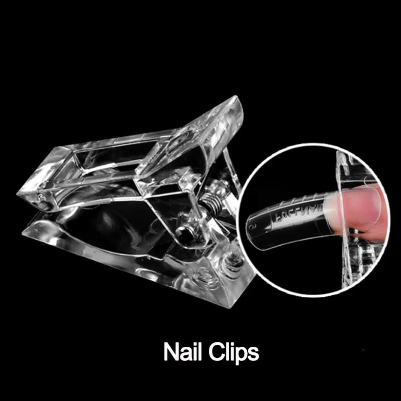 100Pcs Acrylic Nail Tips Kit — UV Gel False Nails DIY Manicure Set