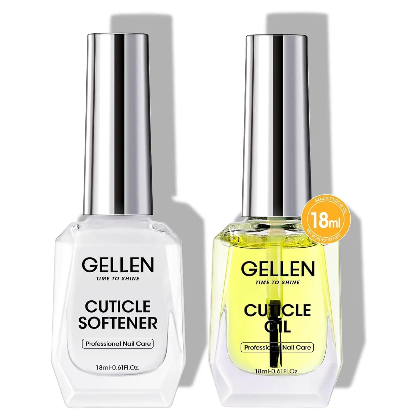GELLEN Professional Gel Nail Set — 18ml 4-Piece Base Coat, Top Coat & Strengthener Kit for Long-Lasting Manicures