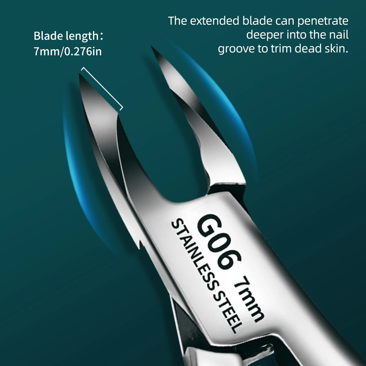 Professional Nail Cuticle Scissors | Stainless Steel Double Fork Cuticle Clipper