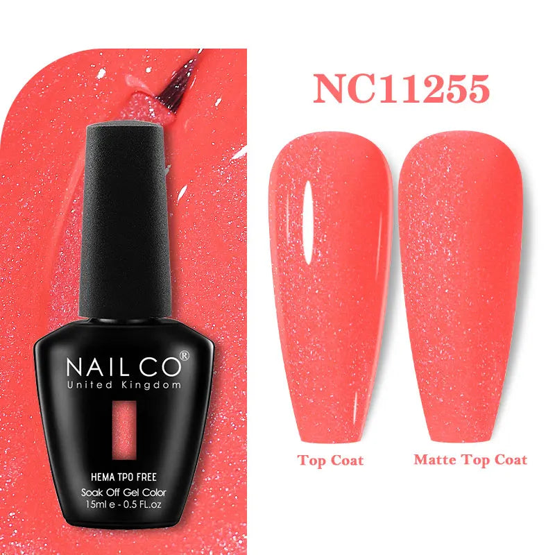 NAILCO Gel Nail Polish – HEMA-Free Soak-Off UV/LED Gel | 15ml | 333 Colors