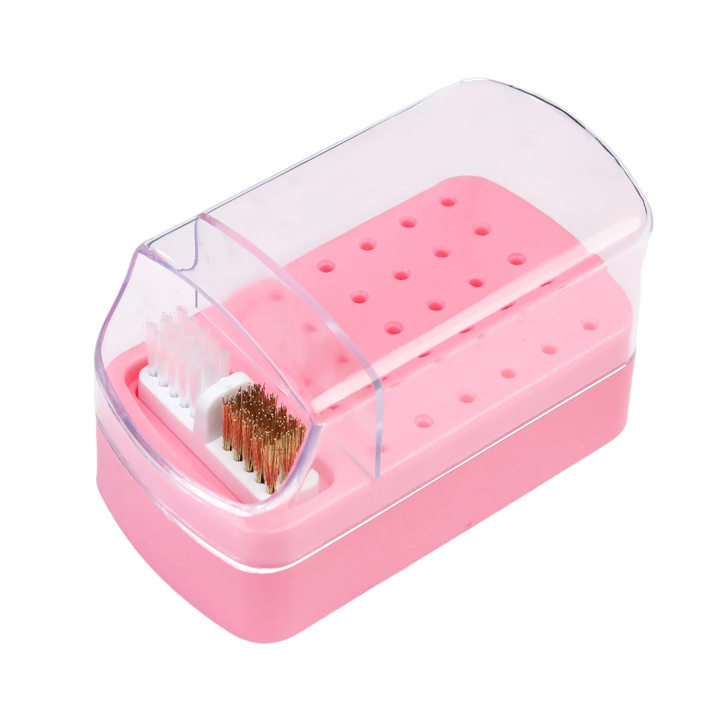 30-Slot Nail Polish Organizer | Acrylic Portable Display Stand | Dustproof Nail Polish Holder for Salon & Home