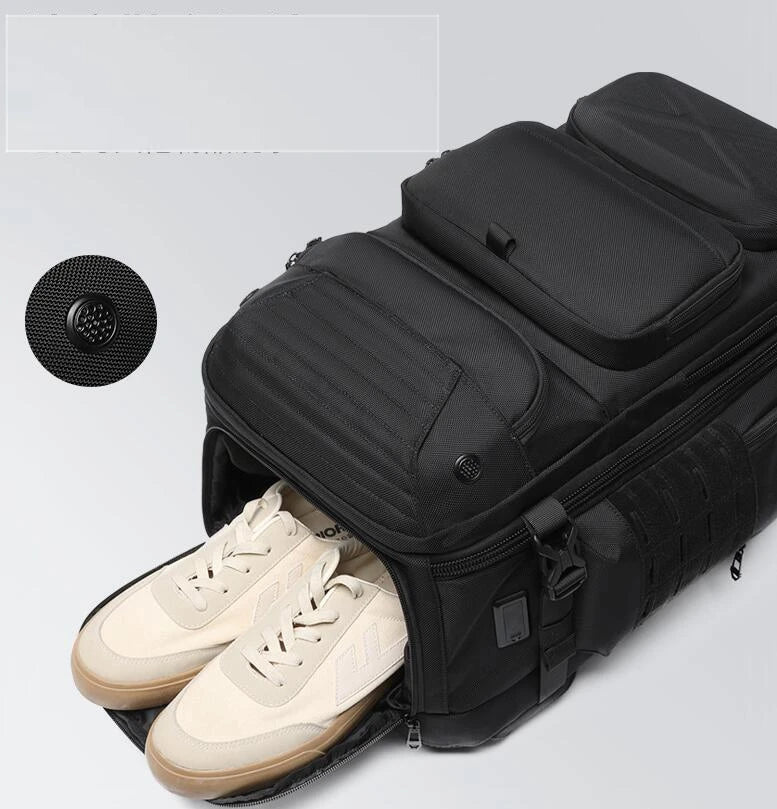 Large Capacity Waterproof Travel Backpack | Men's Outdoor Multi-Function Weekend Bag