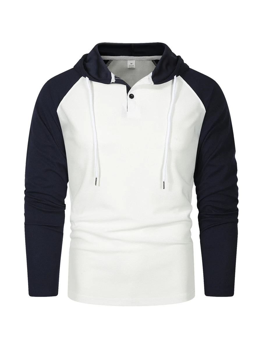 Men's Hoodie Hooded Color Block Pocket Sports & Outdoor Streetwear Cool Casual Spring & Fall Clothing Apparel Hoodies Sweatshirt
