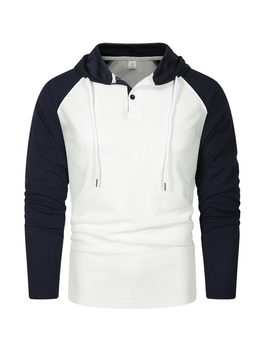 Men's Hoodie Hooded Color Block Pocket Sports & Outdoor Streetwear Cool Casual Spring & Fall Clothing Apparel Hoodies Sweatshirt