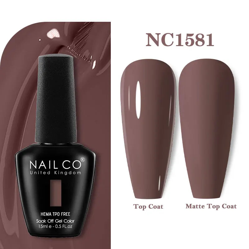 NAILCO Gel Nail Polish – HEMA-Free Soak-Off UV/LED Gel | 15ml | 333 Colors
