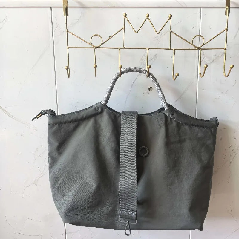 Women's Large Capacity Canvas Commuter Bag — Lightweight Tote Handbag