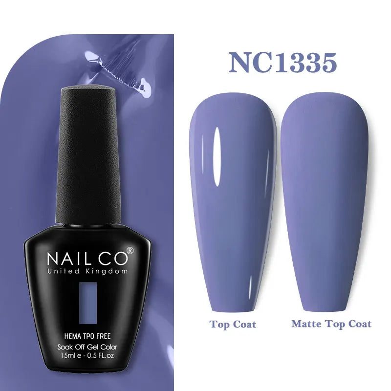 NAILCO Gel Nail Polish – HEMA-Free Soak-Off UV/LED Gel | 15ml | 333 Colors