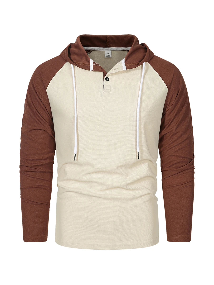 Men's Hoodie Hooded Color Block Pocket Sports & Outdoor Streetwear Cool Casual Spring & Fall Clothing Apparel Hoodies Sweatshirt