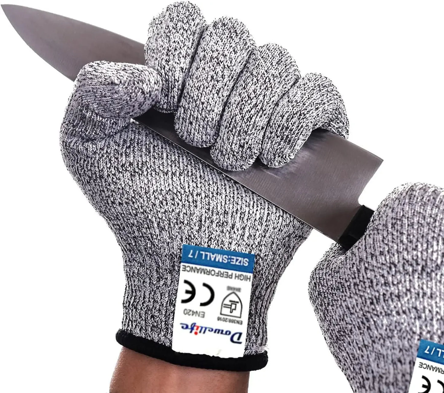 rade Level 5 Protection, Safety Kitchen Cut Gloves for Chef Oyster Shucking Mandolin Knife Butcher Meat Cutting