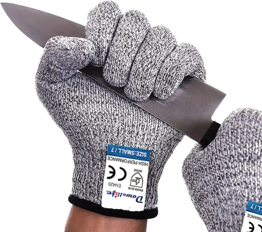 rade Level 5 Protection, Safety Kitchen Cut Gloves for Chef Oyster Shucking Mandolin Knife Butcher Meat Cutting