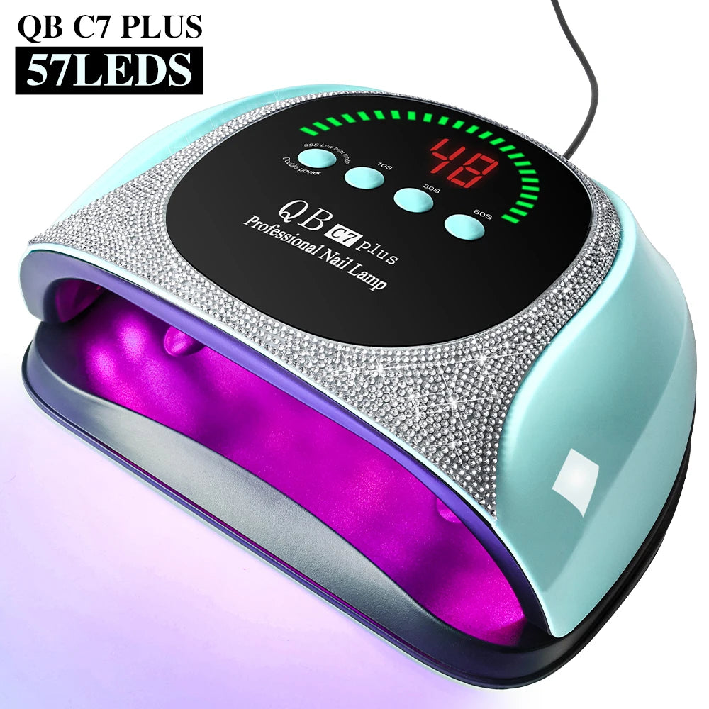 57 LED UV/LED Nail Lamp — Professional Gel Polish Curing Light with Diamond Design