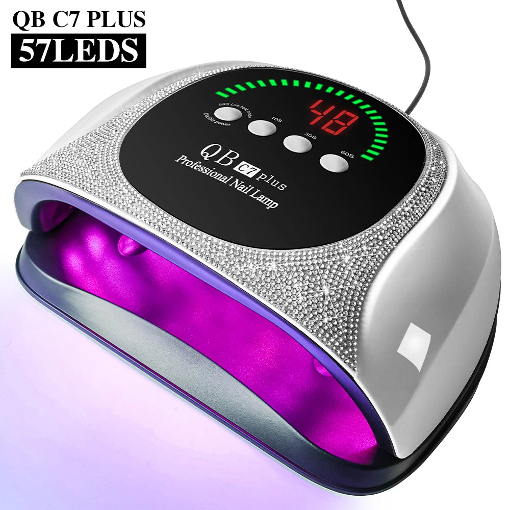 57 LED UV/LED Nail Lamp — Professional Gel Polish Curing Light with Diamond Design