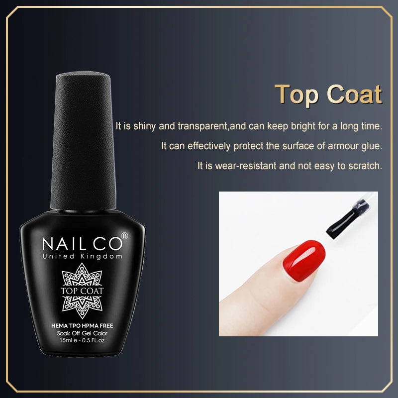 NAILCO Gel Nail Polish – HEMA-Free Soak-Off UV/LED Gel | 15ml | 333 Colors