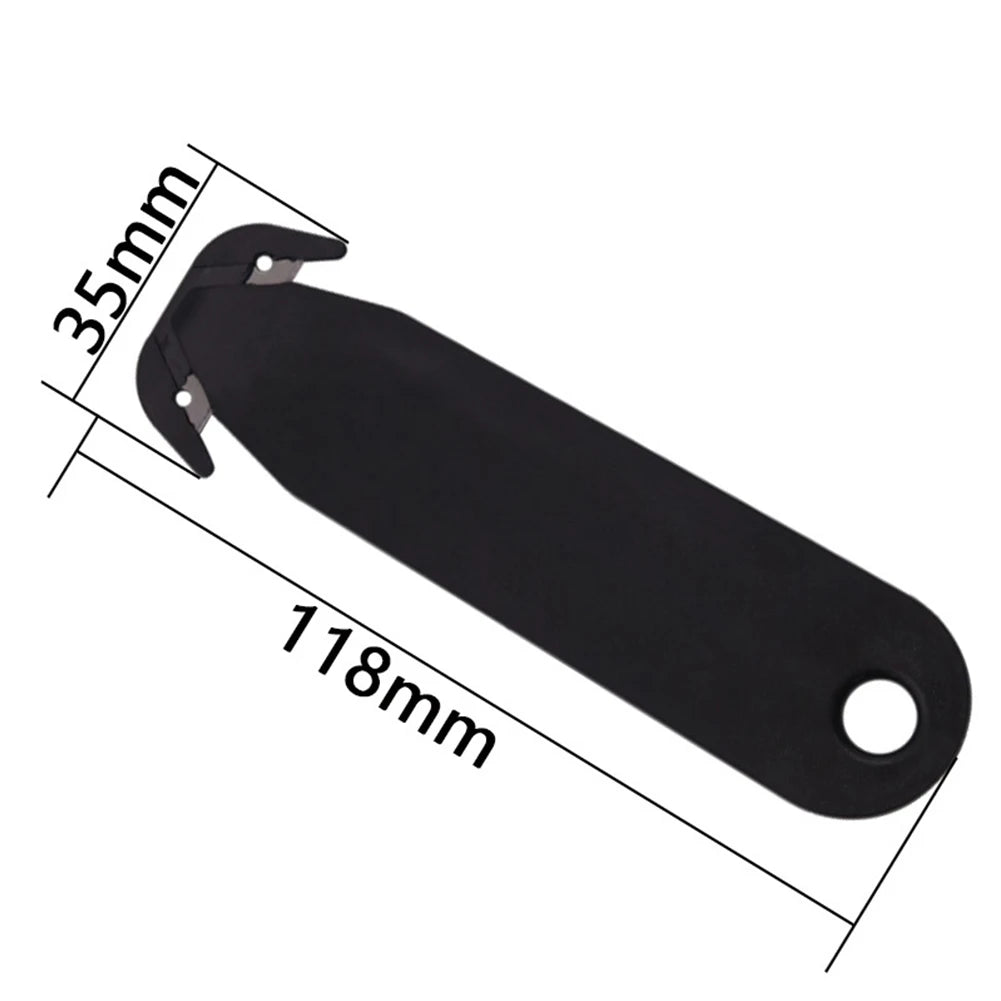Double-Edged Stainless Steel Unpacking Tool & Letter Opener – Portable Box Cutter Multi-Tool in Red, Black & White