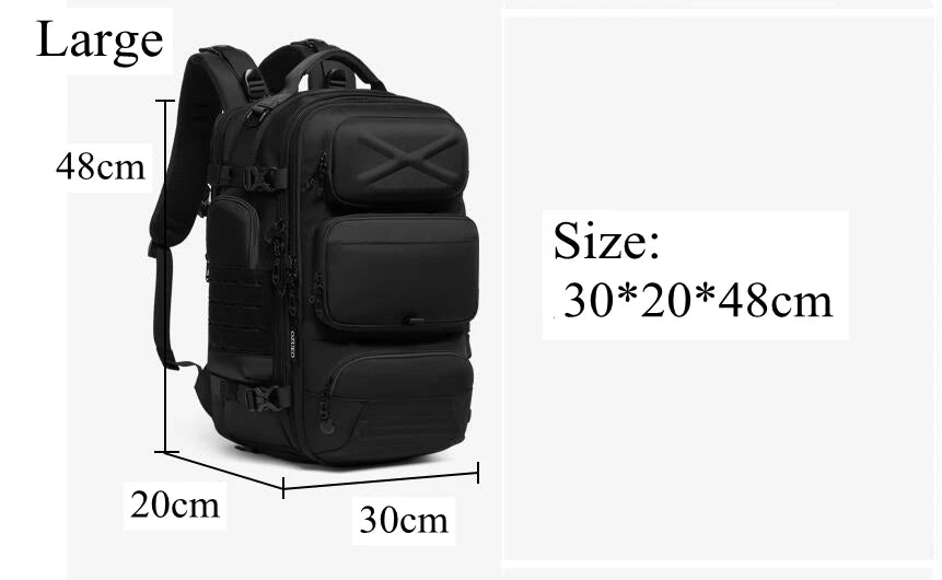 Large Capacity Waterproof Travel Backpack | Men's Outdoor Multi-Function Weekend Bag