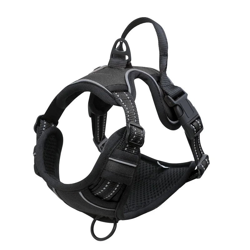 No Pull Dog Harness Large Dog Harnesses Heavy Duty Reflective Easy Control Handle for Large Dog Walking Medium Dogs Pet Supplies