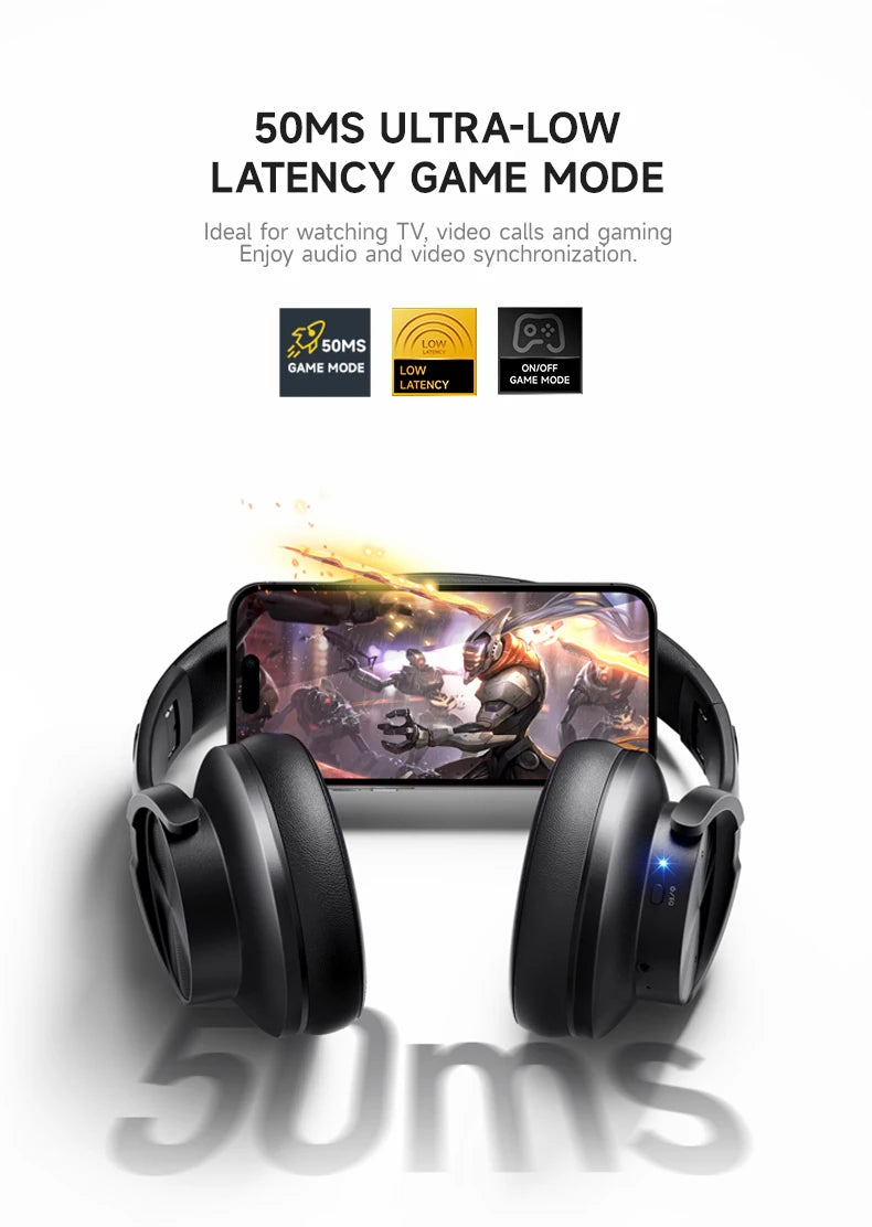 Picun B8 Wireless Headphones — 120Hr Battery, Bluetooth 5.3 & 3 EQ Modes