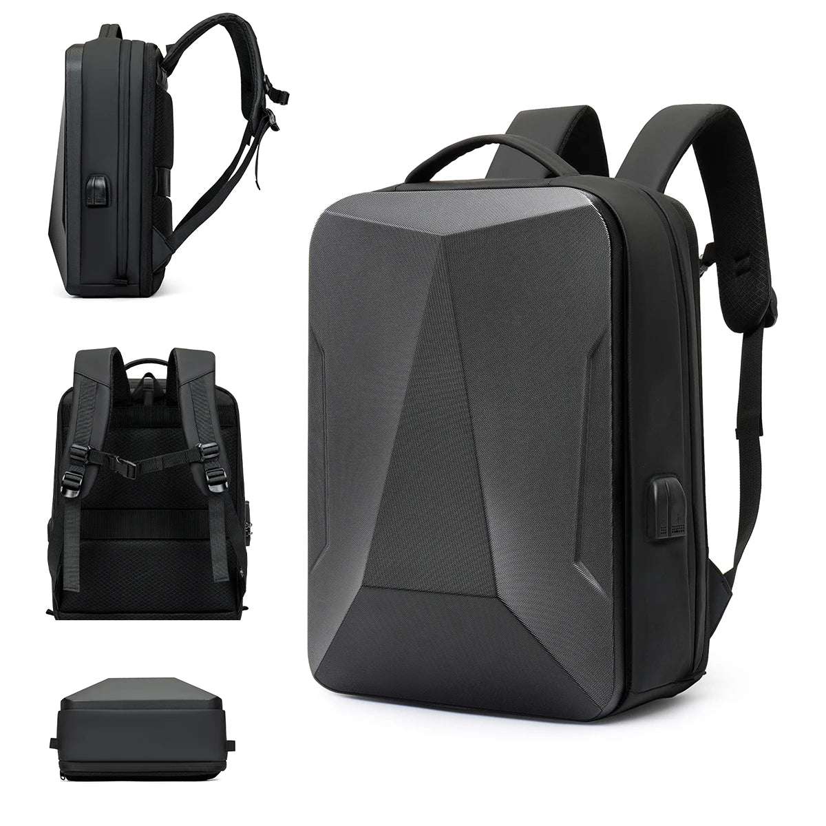 Backpack Men's Expandable Computerbag Large Capacity Business Travel Business Trip Luggage Bag E-Sports Game Hard Shell Backpack