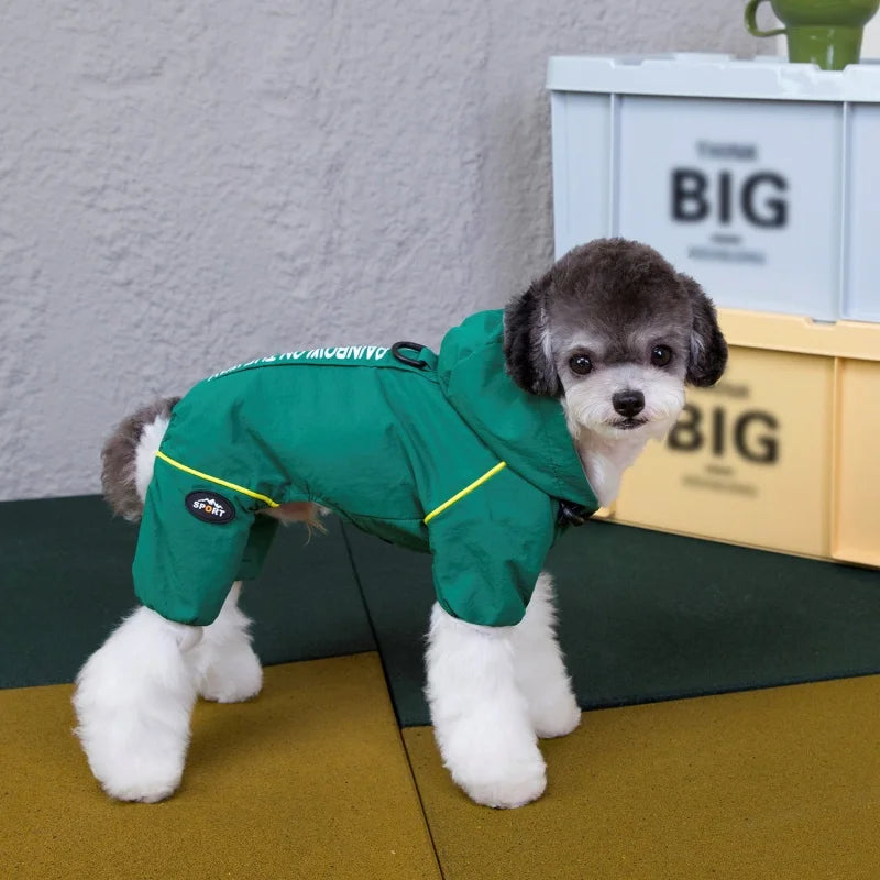 Waterproof Pet Jumpsuits Winter Fleece Dog Clothes Coat with D-ring For Small Dogs Yorkshire Bichon Puppy Clothing ropa perro