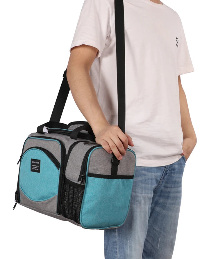 Insulated Lunch Bag — Waterproof Thermal Food Container with Adjustable Shoulder Strap