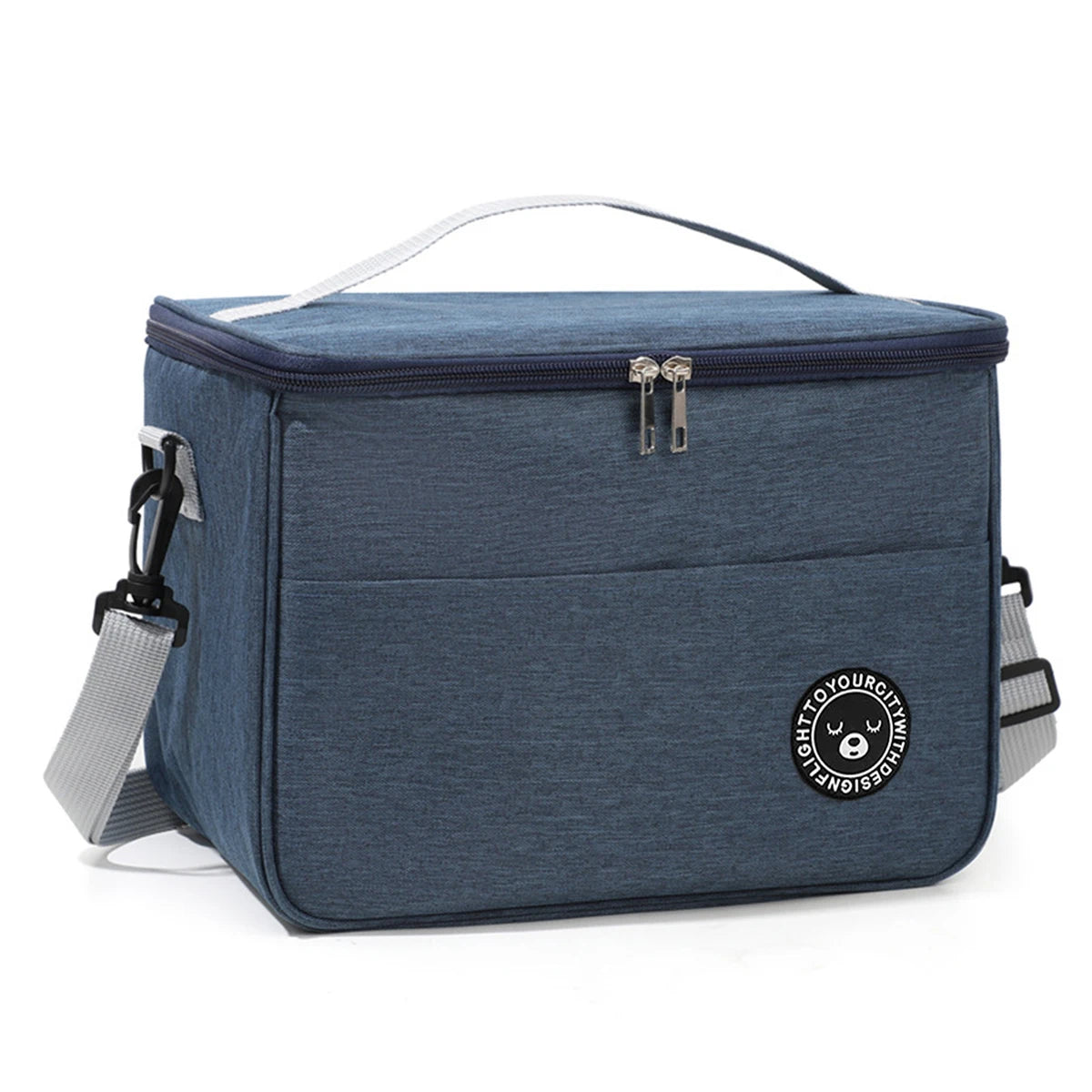 Large Capacity Hand-held with Shoulder Strap Insulated Bag, Multifunction Lunch Box Bag, Student Thickened Waterproof Lunch Bag