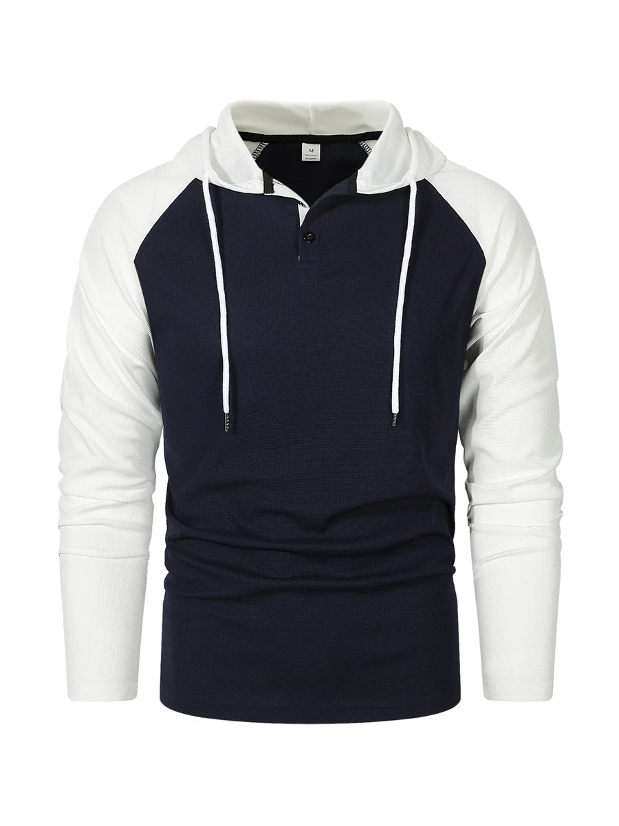 Men's Hoodie Hooded Color Block Pocket Sports & Outdoor Streetwear Cool Casual Spring & Fall Clothing Apparel Hoodies Sweatshirt