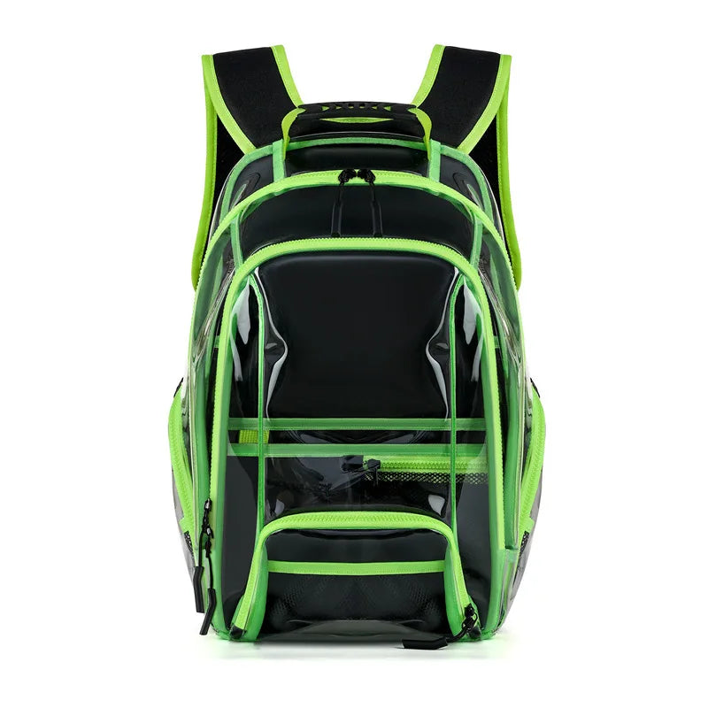 Large Capacity Transparent PVC Backpack – Waterproof School & Travel Bag for Students