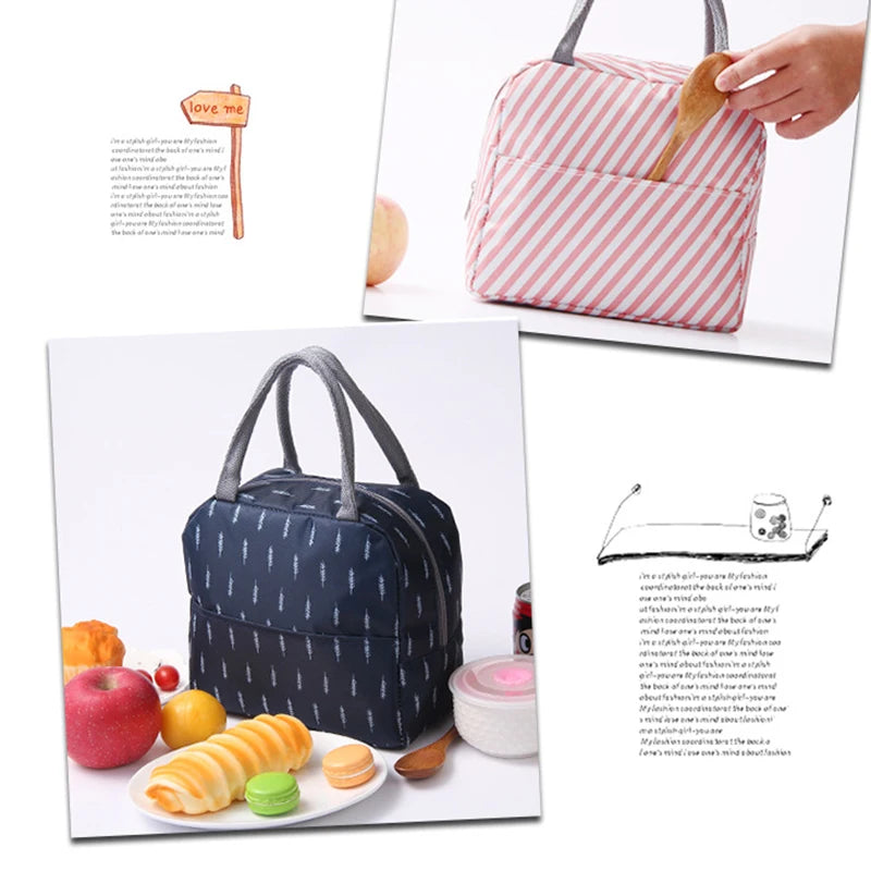 Insulated lunch bag For Women Kids Cooler Bag Thermal bag Portable Lunch Box Ice Pack Tote Food Picnic Bags Lunch Bags for Work