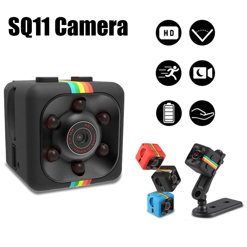 SQ11 Mini Camera HD 720P 1080P Security IP Camera Camcorder Motion DVR Card Direct Recording Camera Sport DV Video Small Monitor