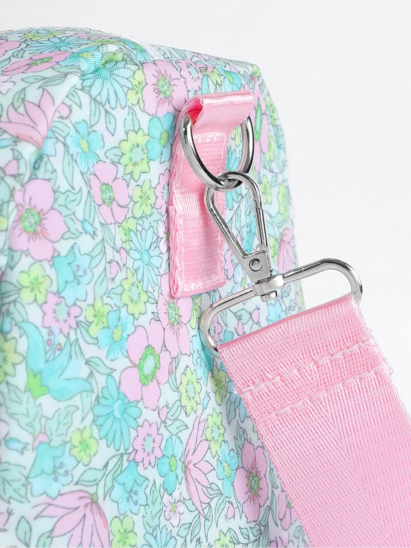 Floral Ruffle Duffle Bag | Large Capacity Sports & Overnight Bag for Kids & Adults