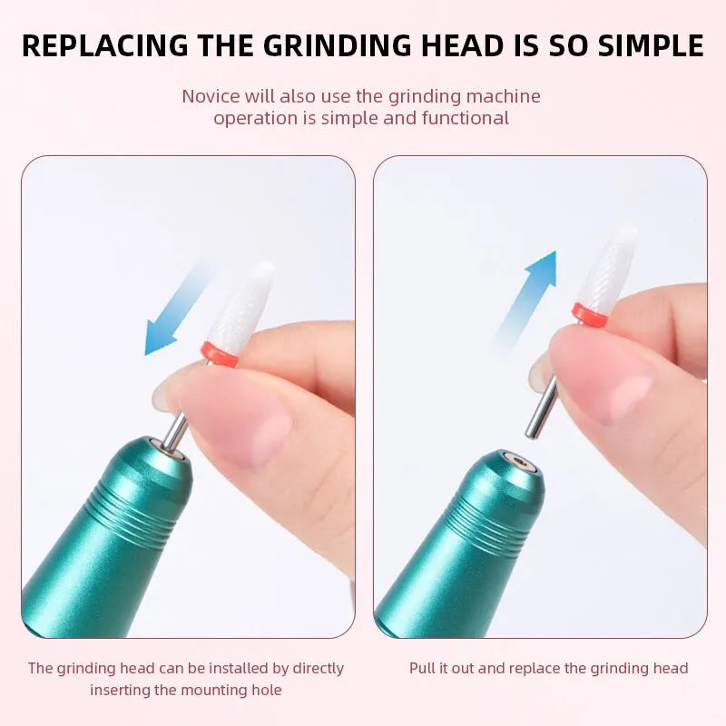 35000RPM Wireless Rechargeable Nail Drill Pen — Portable Electric Manicure Machine