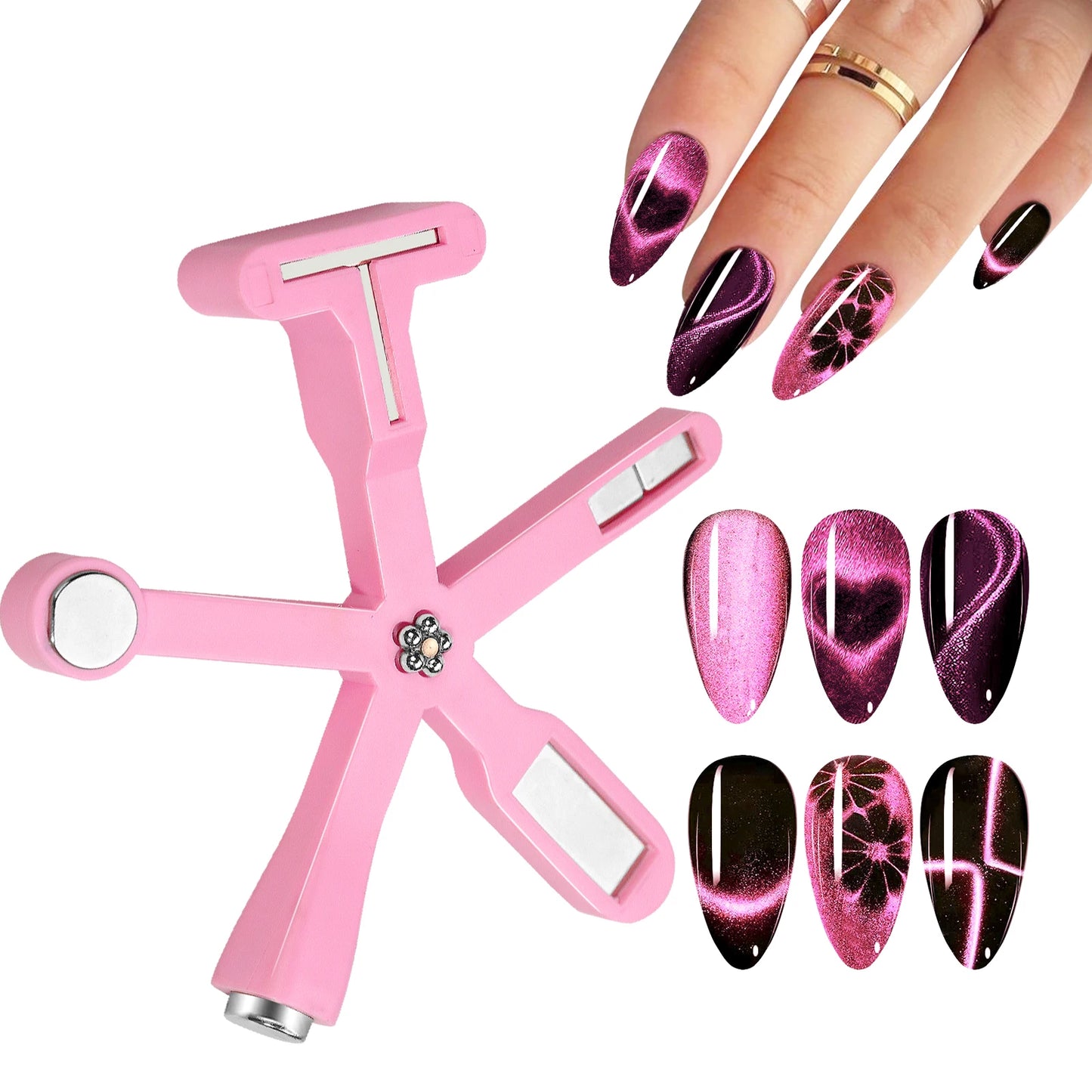 Cat Eye Magnetic Nail Wand — Multi-Function Gel Polish Magnet Tool