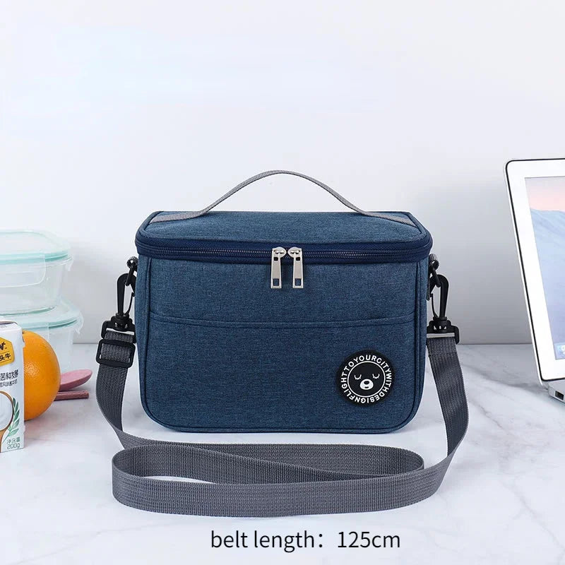 Insulated Lunch Bag for Women Working Office Rice Container Food Storage Thermal Bags Kids Portable Camping Picnic Bento Box