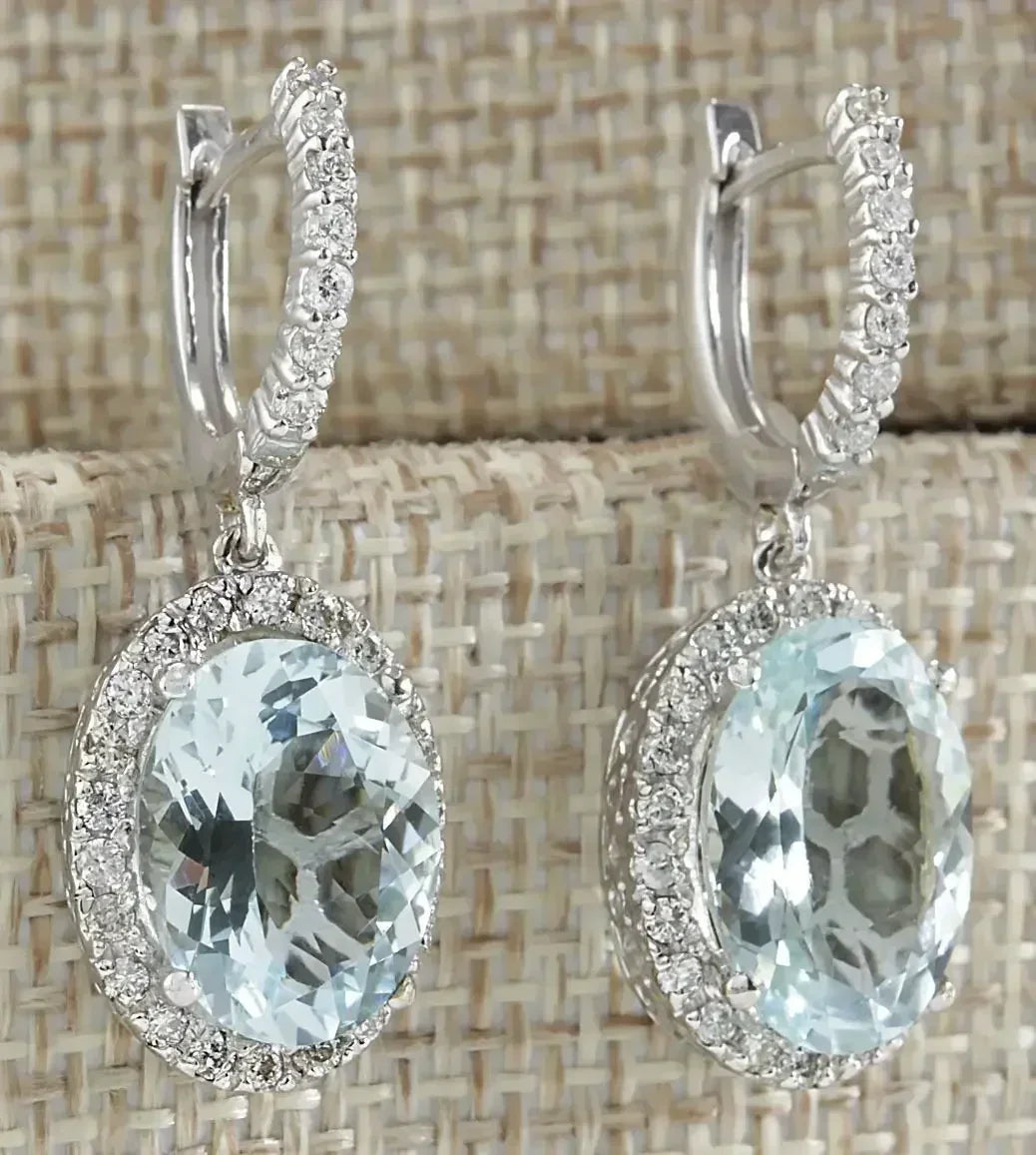 New Shiny Colorful Cubic Zirconia Geometric Pendant Earrings Women's Elegant Retro Earrings Holiday Party Jewelry Gifts
