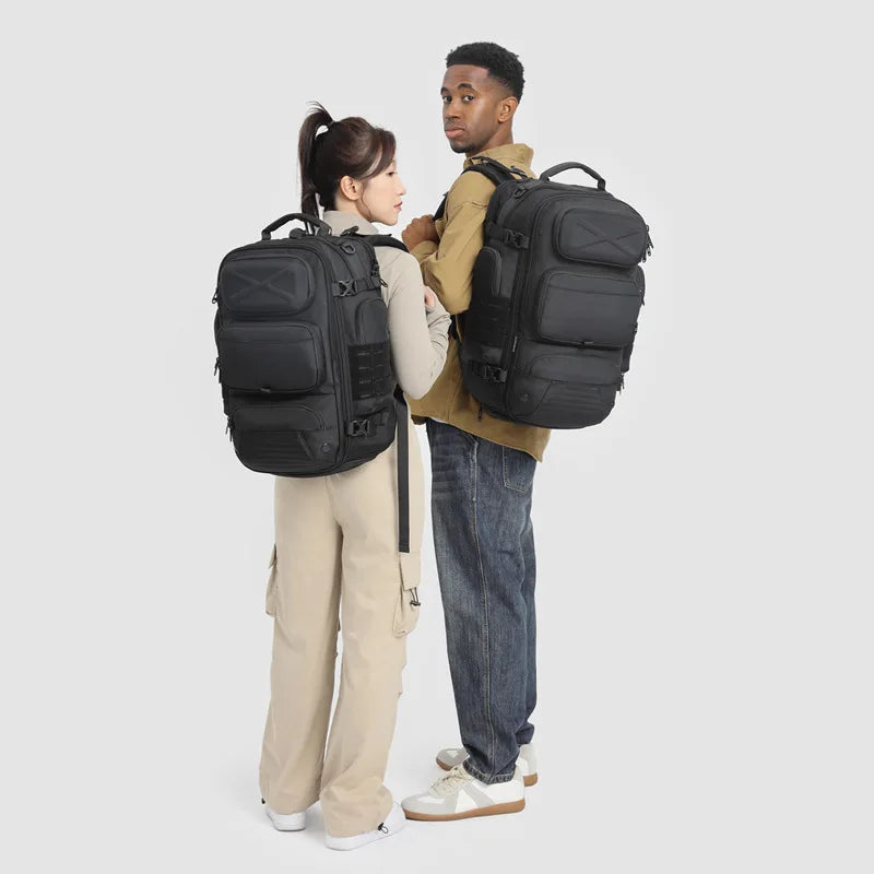 Ozuko Men's Waterproof Travel Backpack | Large Capacity Laptop Bag with Shoe Compartment