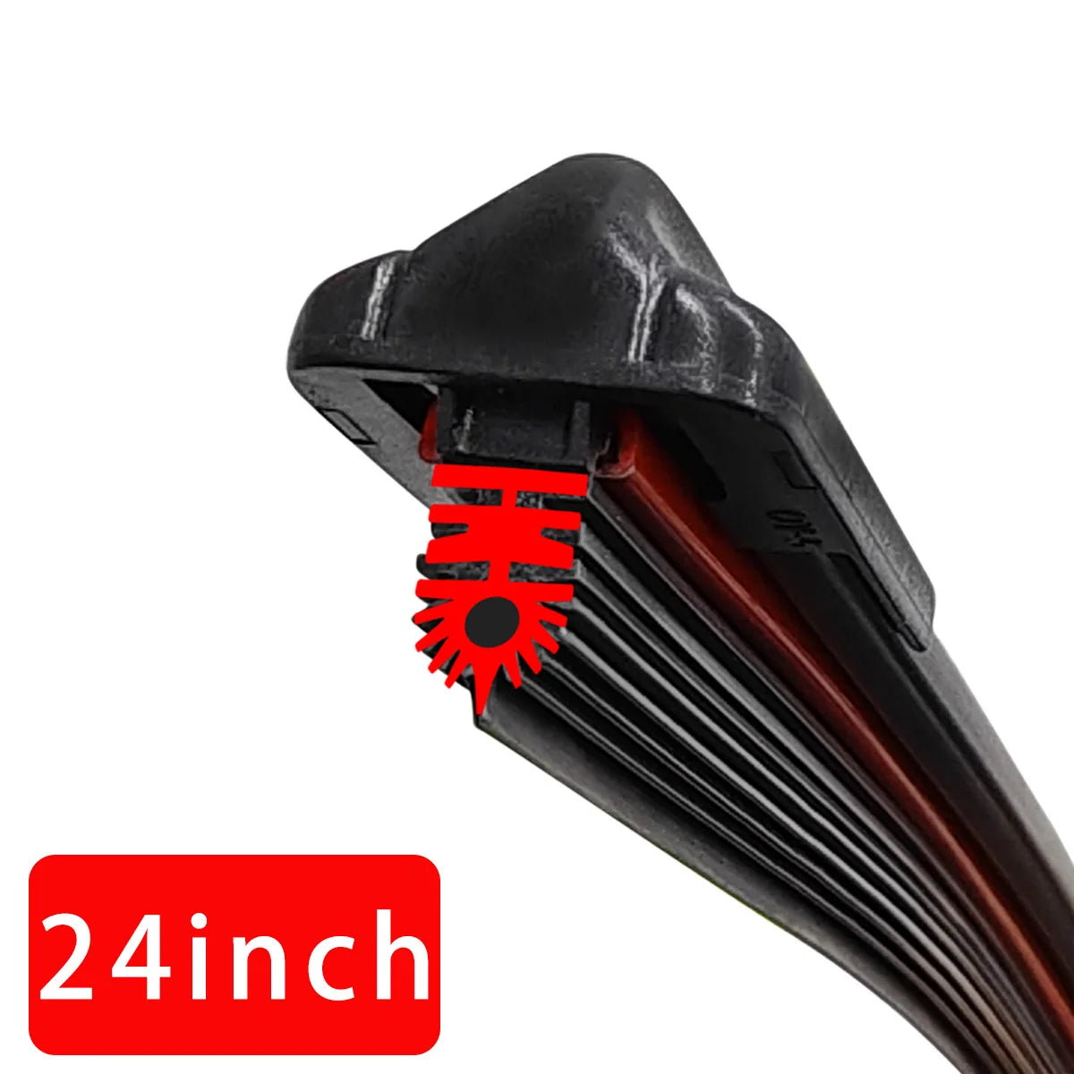 Pinmoap 11-Layer PTFE Rubber Windshield Wiper Blade – All-Season Front Wiper for Cars | 14" to 28" Sizes