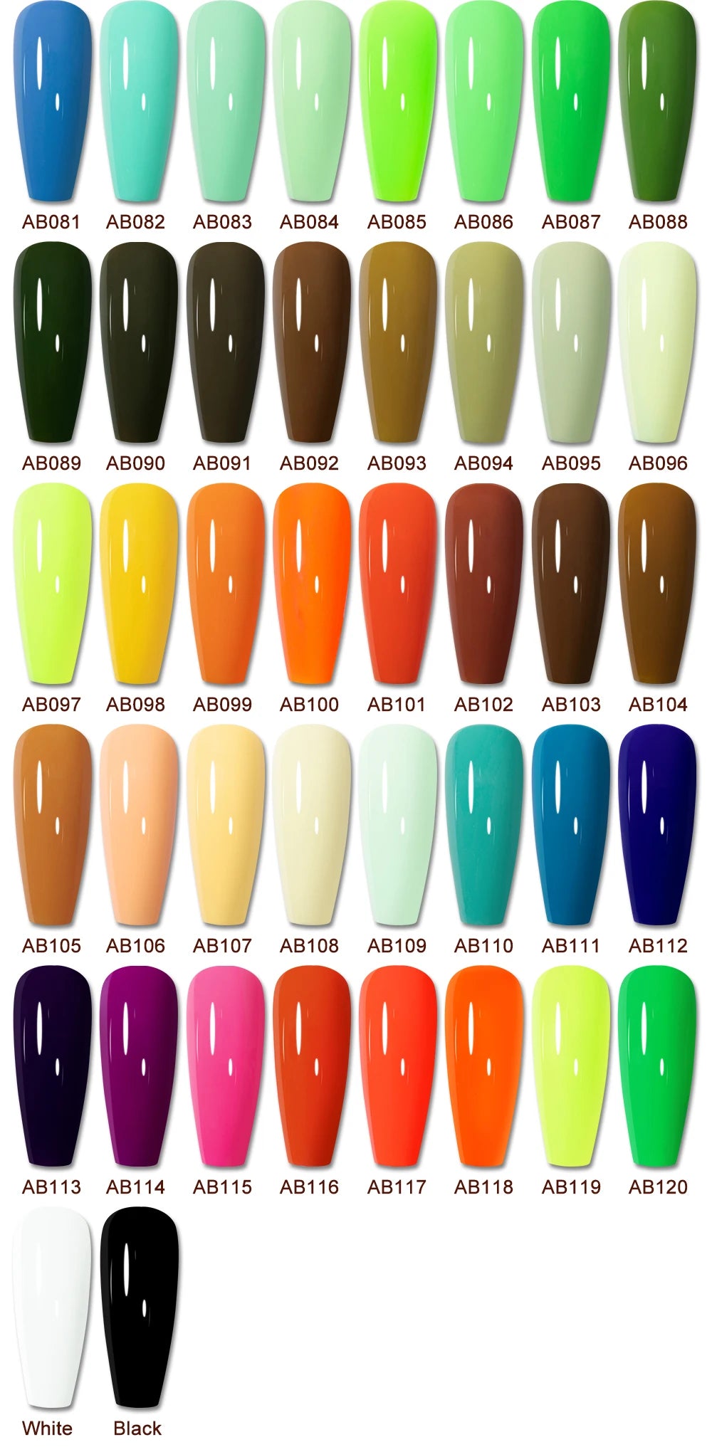 YOKEFELLOW 6-Piece Gel Nail Polish Set | Fall & Winter Seasonal Colors | UV/LED Semi-Permanent Gel Varnish